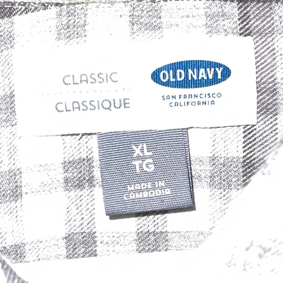 Old Navy flannel top - Picture 2 of 2